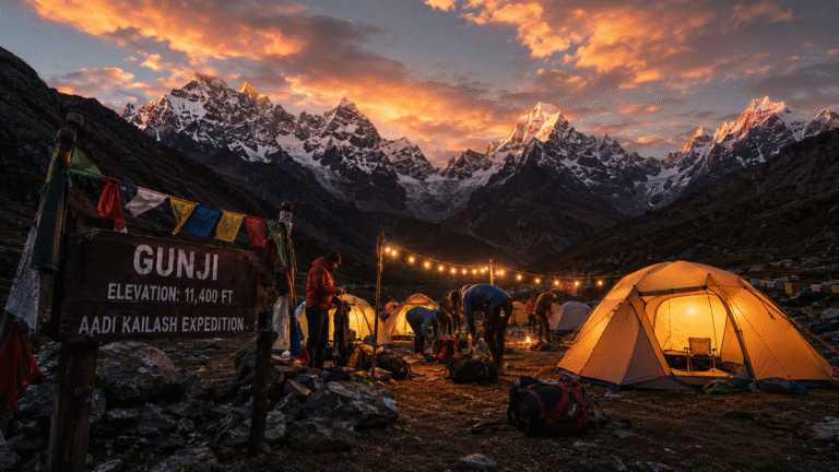 Gunji camp on Adi Kailash expedition